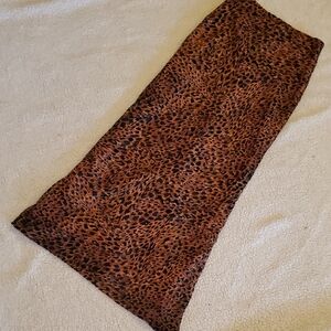 NASTY GAL Leopard Devore Maxi Skirt NWT